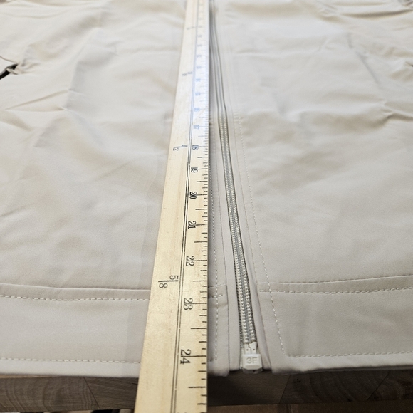 TBY Retro Mens Fashion Rain Jacket Tan Beige Mens Size L NWT - Picture 8 of 9